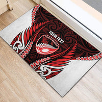 Counties Manukau 2026 Rugby Custom Rubber Doormat NZ Maori Silver Fern LT14 - Polynesian Pride