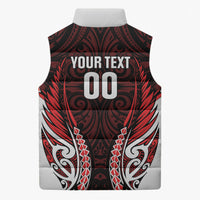 Counties Manukau 2026 Rugby Custom Sleeveless Puffer Jacket NZ Maori Silver Fern