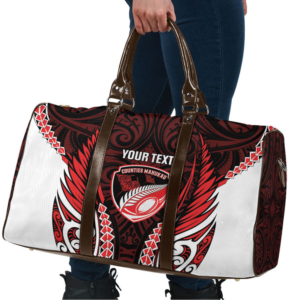 Counties Manukau 2026 Rugby Custom Travel Bag NZ Maori Silver Fern