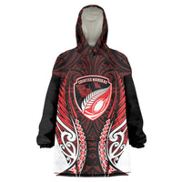 Counties Manukau 2026 Rugby Custom Wearable Blanket Hoodie NZ Maori Silver Fern