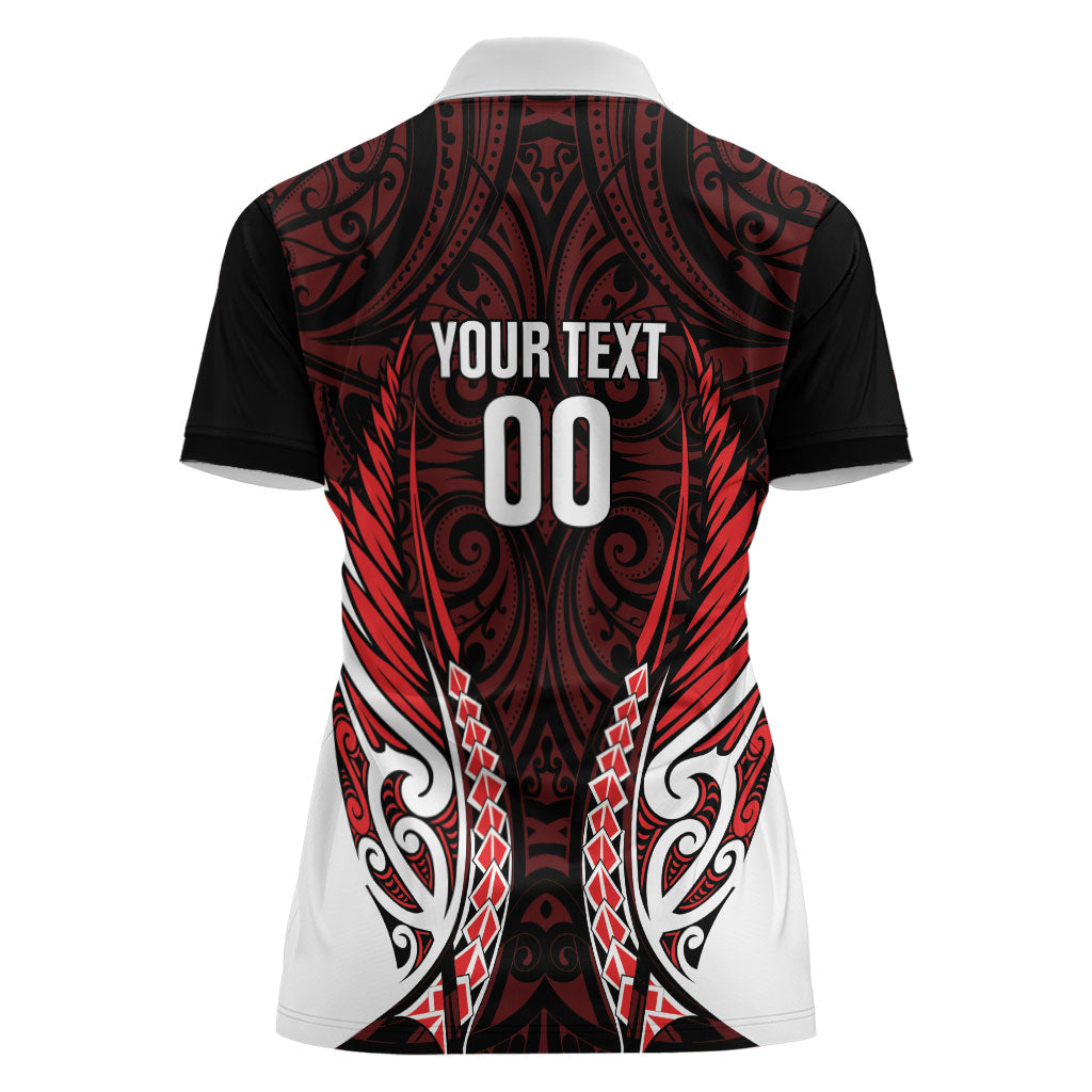 Counties Manukau 2026 Rugby Custom Women Polo Shirt NZ Maori Silver Fern LT14 - Polynesian Pride