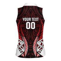 Counties Manukau 2026 Rugby Custom Women Sleeveless Polo Shirt NZ Maori Silver Fern LT14 - Polynesian Pride