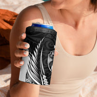 Hawke's Bay 2026 Rugby Custom 4 in 1 Can Cooler Tumbler NZ Maori Silver Fern