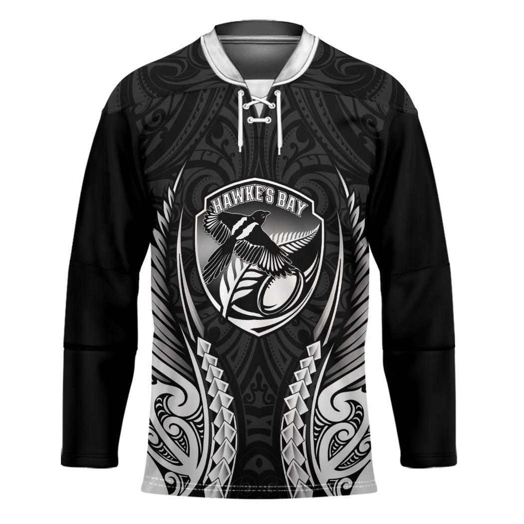 Hawke's Bay 2026 Rugby Custom Hockey Jersey NZ Maori Silver Fern