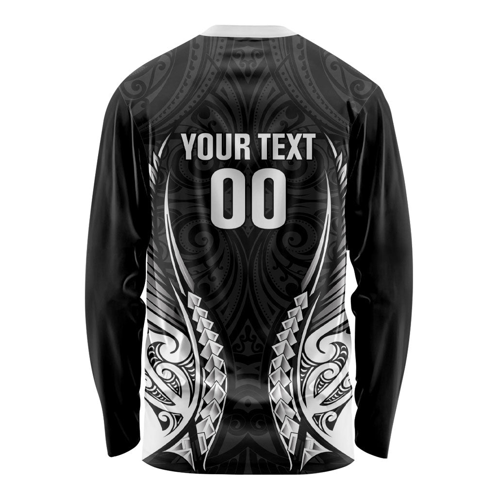 Hawke's Bay 2026 Rugby Custom Long Sleeve Shirt NZ Maori Silver Fern