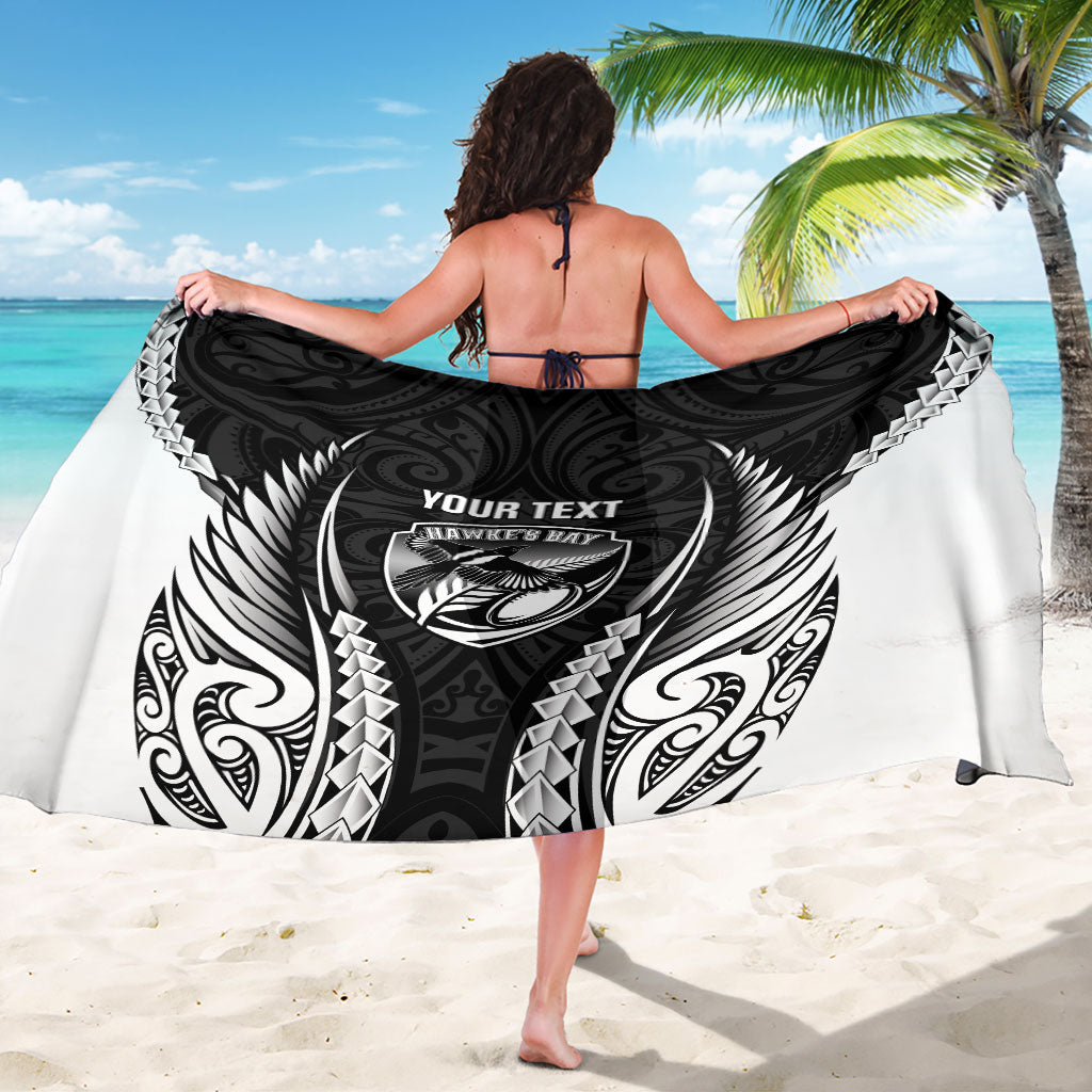Hawke's Bay 2026 Rugby Custom Sarong NZ Maori Silver Fern