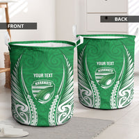 Manawatu 2026 Rugby Custom Laundry Basket NZ Maori Silver Fern