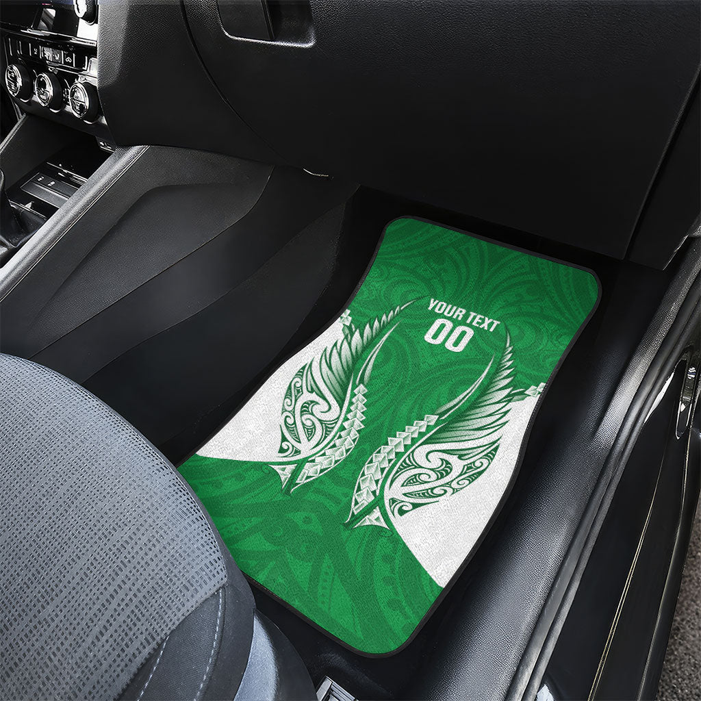 Manawatu 2026 Rugby Custom Car Mats NZ Maori Silver Fern