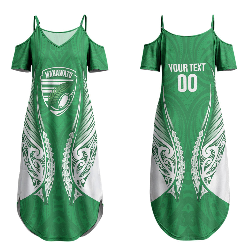 Manawatu 2026 Rugby Custom Couples Matching Summer Maxi Dress and Long Sleeve Button Shirt NZ Maori Silver Fern LT14 - Polynesian Pride