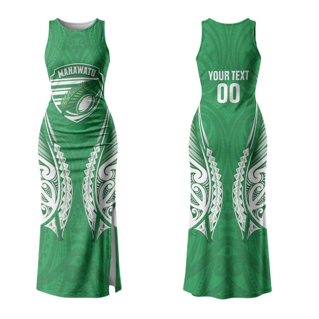 Manawatu 2026 Rugby Custom Couples Matching Tank Maxi Dress and Hawaiian Shirt NZ Maori Silver Fern LT14 - Polynesian Pride