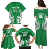 Manawatu 2026 Rugby Custom Family Matching Puletasi and Hawaiian Shirt NZ Maori Silver Fern LT14 - Polynesian Pride