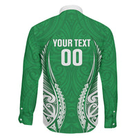 Manawatu 2026 Rugby Custom Family Matching Short Sleeve Bodycon Dress and Hawaiian Shirt NZ Maori Silver Fern LT14 - Polynesian Pride