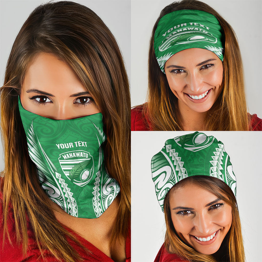Manawatu 2026 Rugby Custom Neck Gaiter NZ Maori Silver Fern