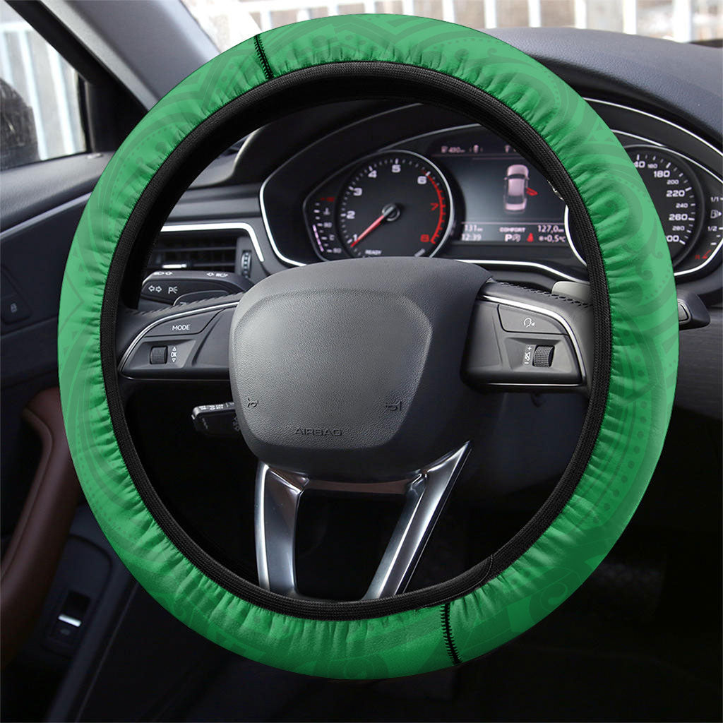 Manawatu 2026 Rugby Custom Steering Wheel Cover NZ Maori Silver Fern
