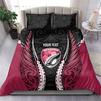 North Harbour 2026 Rugby Custom Bedding Set NZ Maori Silver Fern LT14 - Polynesian Pride