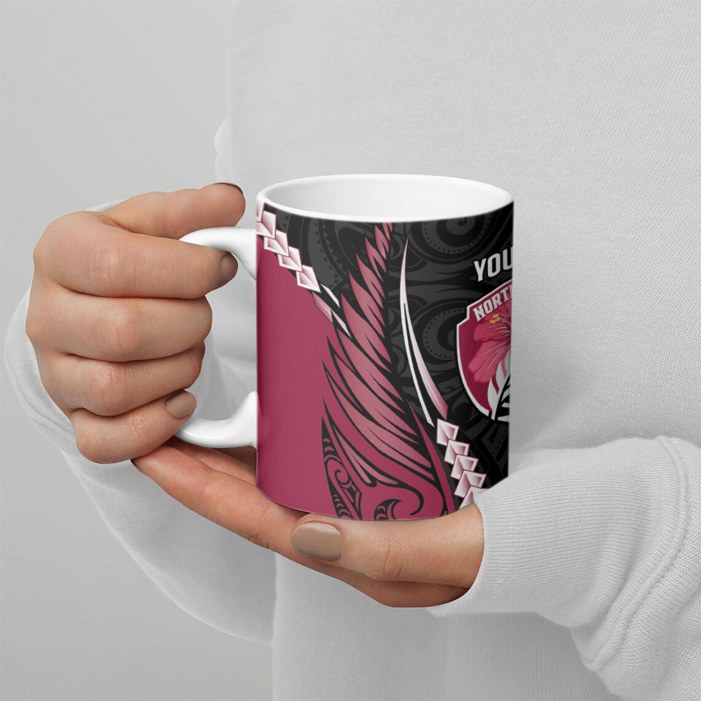North Harbour 2026 Rugby Custom Ceramic Mug NZ Maori Silver Fern