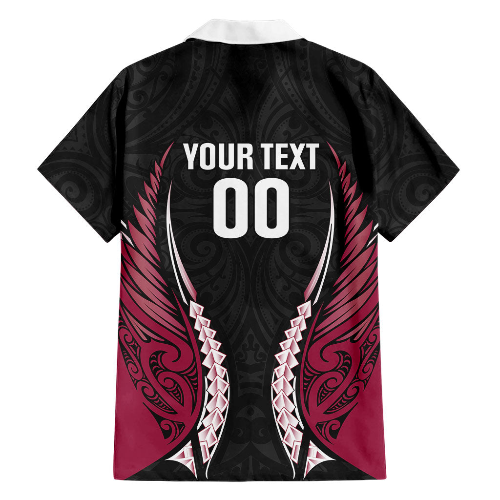 North Harbour 2026 Rugby Custom Family Matching Off Shoulder Maxi Dress and Hawaiian Shirt NZ Maori Silver Fern LT14 - Polynesian Pride