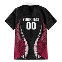 North Harbour 2026 Rugby Custom Family Matching Off Shoulder Short Dress and Hawaiian Shirt NZ Maori Silver Fern LT14 - Polynesian Pride