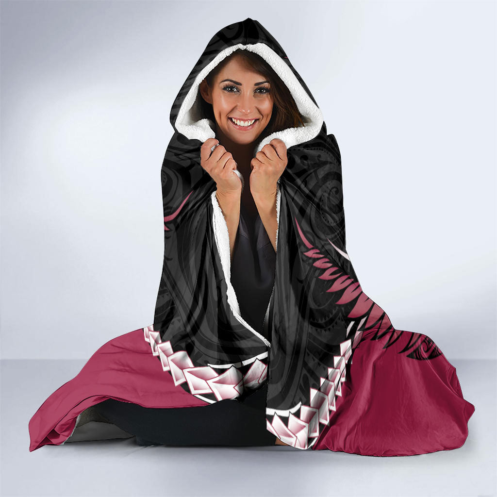North Harbour 2026 Rugby Custom Hooded Blanket NZ Maori Silver Fern