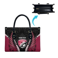 North Harbour 2026 Rugby Custom Leather Bag NZ Maori Silver Fern
