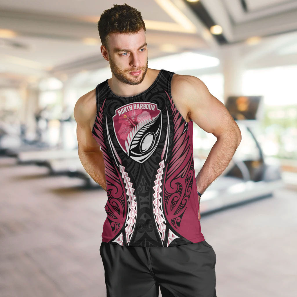 North Harbour 2026 Rugby Custom Men Tank Top NZ Maori Silver Fern