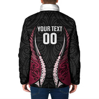 North Harbour 2026 Rugby Custom Padded Jacket NZ Maori Silver Fern