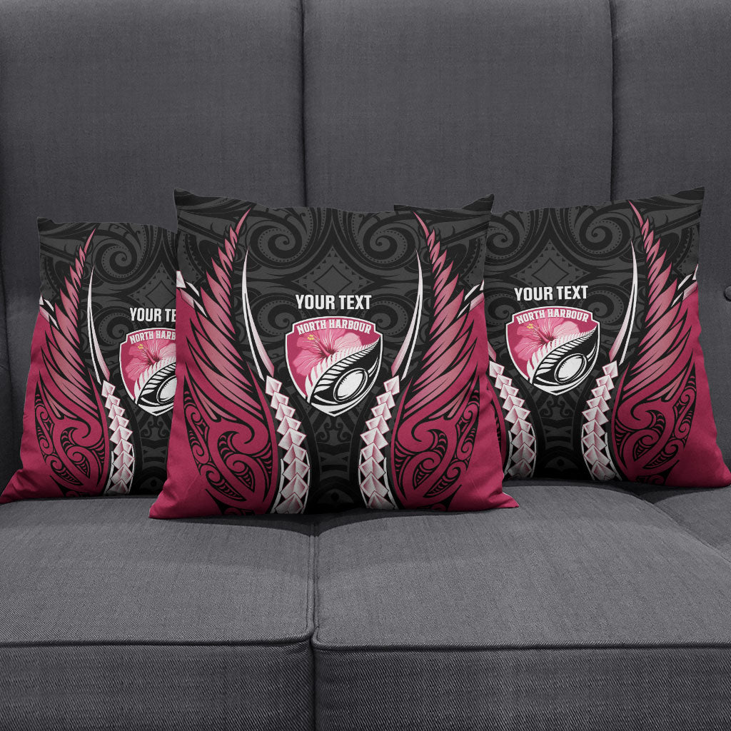 North Harbour 2026 Rugby Custom Pillow Cover NZ Maori Silver Fern