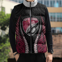 North Harbour 2026 Rugby Custom Sleeveless Puffer Jacket NZ Maori Silver Fern
