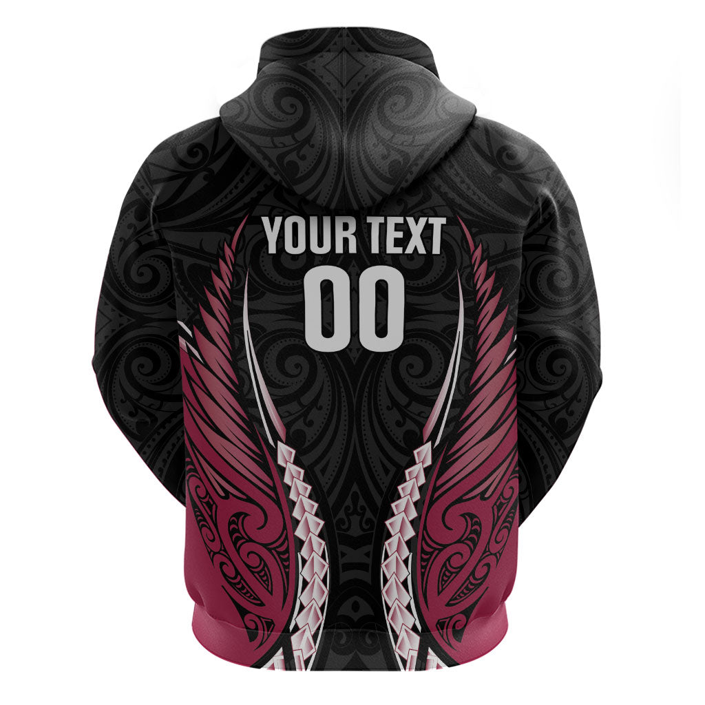 North Harbour 2026 Rugby Custom Zip Hoodie NZ Maori Silver Fern