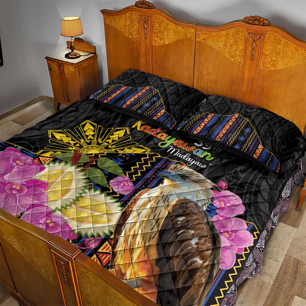 Kadayawan Philippines Quilt Bed Set Filipino Eagle Happy 39th Anniversary LT14 - Polynesian Pride