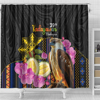 Kadayawan Philippines Shower Curtain Filipino Eagle Happy 39th Anniversary LT14 - Polynesian Pride