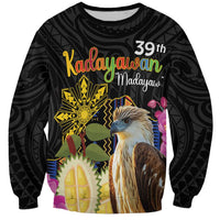 Kadayawan Philippines Sweatshirt Filipino Eagle Happy 39th Anniversary LT14 Unisex Black - Polynesian Pride