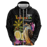 Kadayawan Philippines Zip Hoodie Filipino Eagle Happy 39th Anniversary LT14 - Polynesian Pride