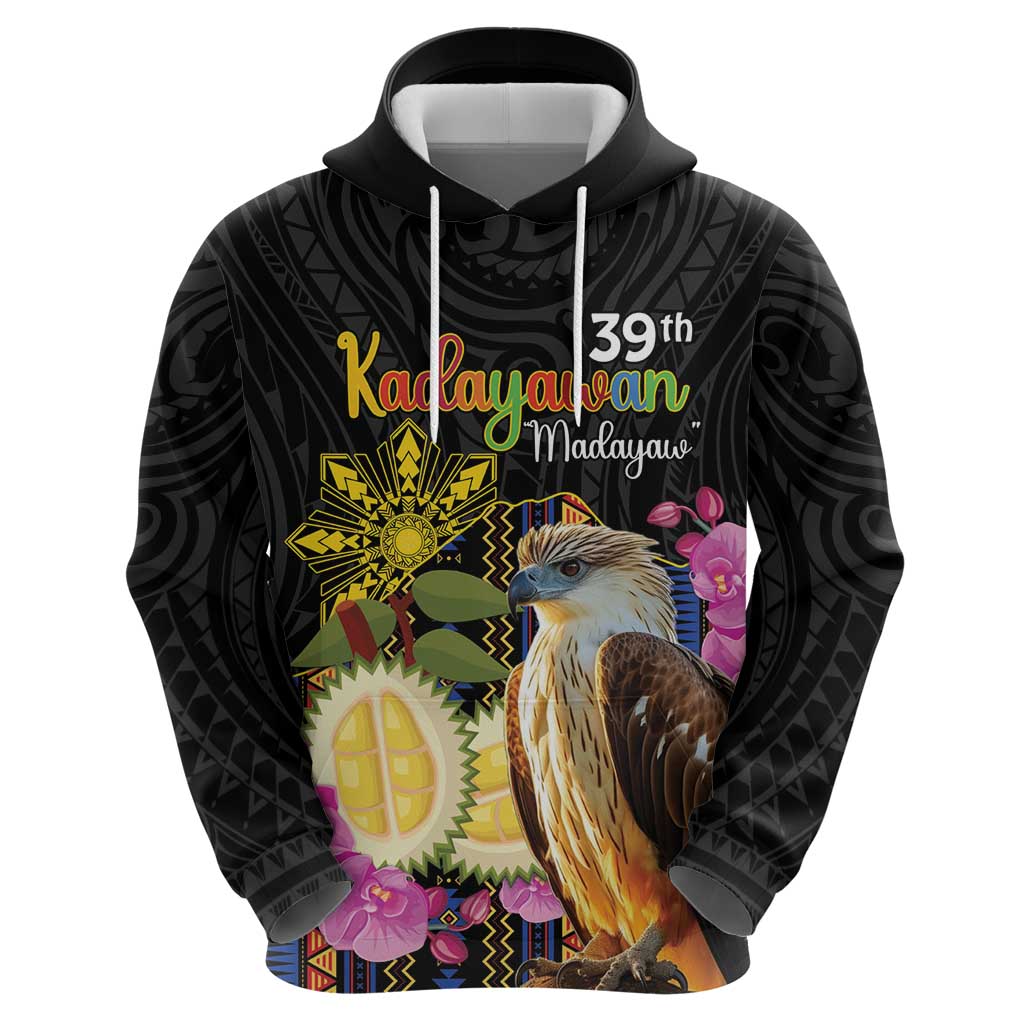 Kadayawan Philippines Zip Hoodie Filipino Eagle Happy 39th Anniversary LT14 - Polynesian Pride