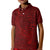 Oxblood Polynesia Kid Polo Shirt Hawaiian Tribal Hammerhead Shark Tattoo