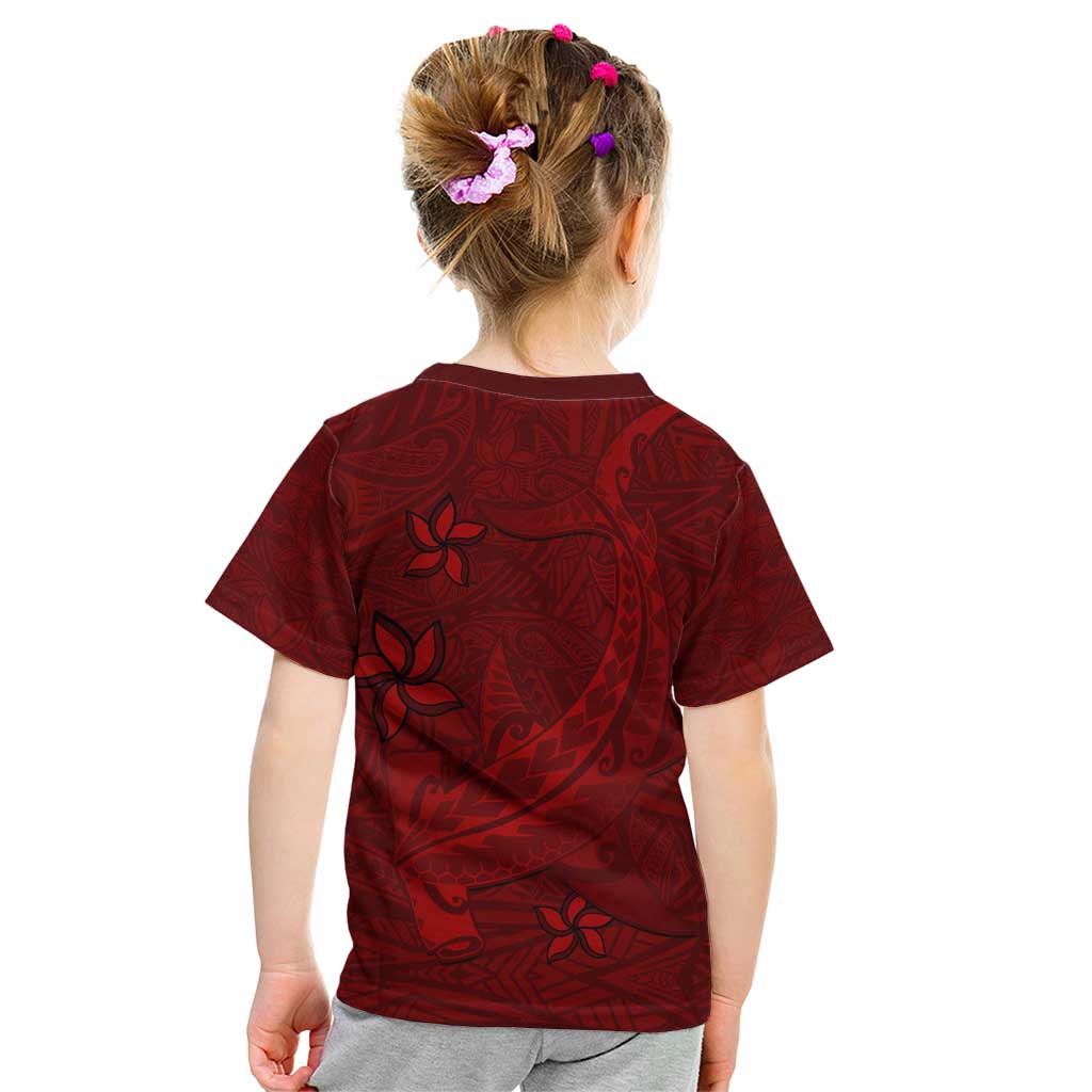 Oxblood Polynesia Kid T Shirt Hawaiian Tribal Hammerhead Shark Tattoo LT14 - Polynesian Pride
