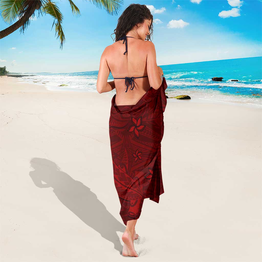Oxblood Polynesia Sarong Hawaiian Tribal Hammerhead Shark Tattoo