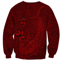 Oxblood Polynesia Sweatshirt Hawaiian Tribal Hammerhead Shark Tattoo LT14 - Polynesian Pride