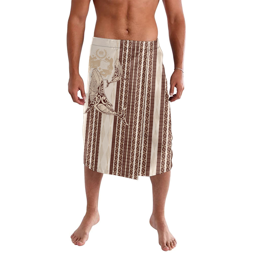Swimming With Humpback Whales Season Tonga Lavalava Tongan Tofuaa Ngatu Pattern Brown LT14 Brown - Polynesian Pride