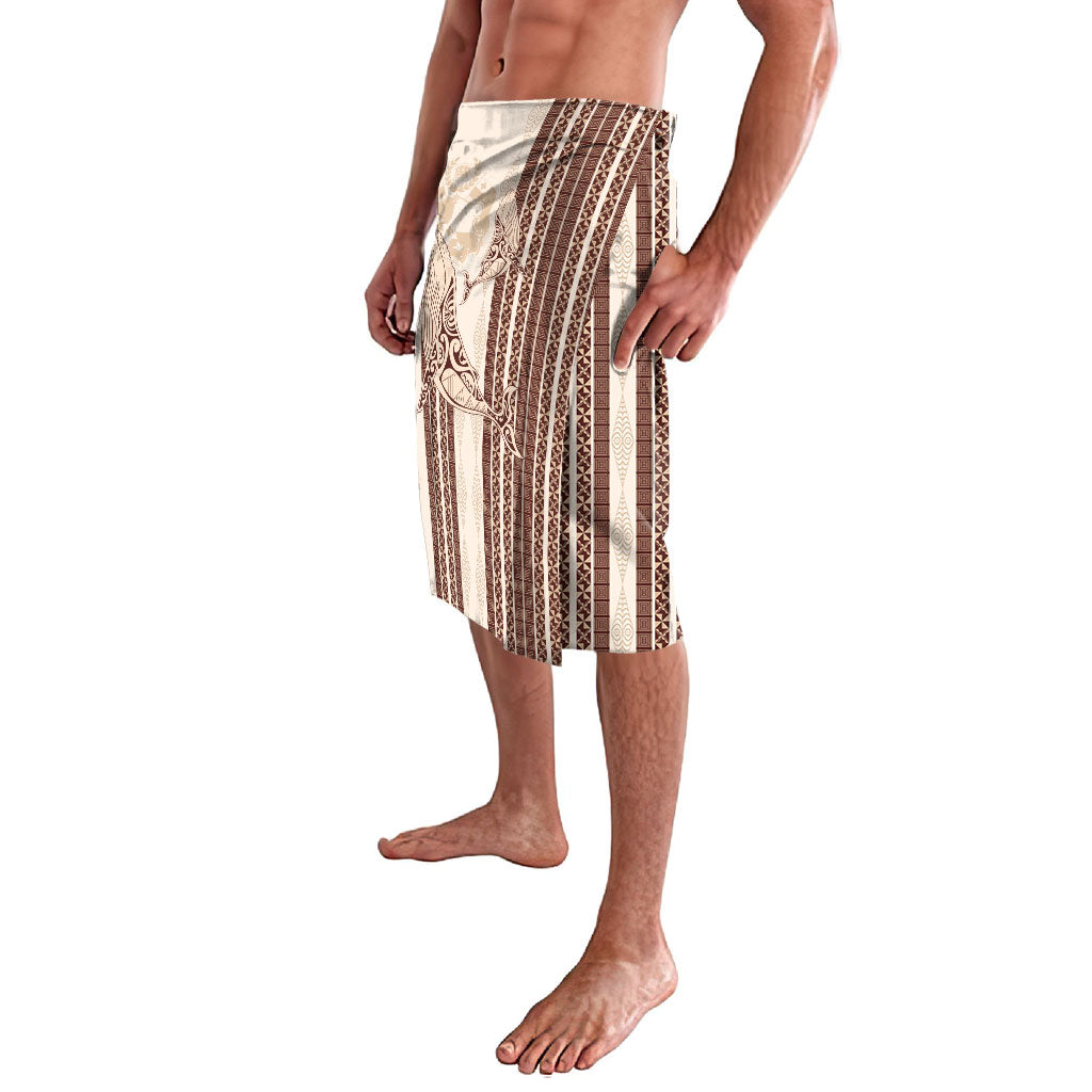 Swimming With Humpback Whales Season Tonga Lavalava Tongan Tofuaa Ngatu Pattern Brown LT14 - Polynesian Pride
