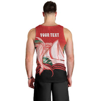 Vavau Sailing Festival Tonga Personalised Men Tank Top Humpback Whale Sailboat Tropical Vibes LT14 - Polynesian Pride