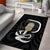 Black New Zealand Eel Area Rug Aotearoa Maori Tuna With Kotiate Weapon