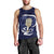 Blue New Zealand Eel Men Tank Top Aotearoa Maori Tuna With Kotiate Weapon