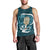 Turquoise New Zealand Eel Men Tank Top Aotearoa Maori Tuna With Kotiate Weapon