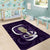 Purple New Zealand Eel Area Rug Aotearoa Maori Tuna With Kotiate Weapon