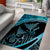 New Zealand Stingray Area Rug Aotearoa Whai With Maori Paua Shell