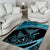 New Zealand Stingray Area Rug Aotearoa Whai With Maori Paua Shell