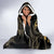 Black And Gold Aotearoa Whai Hooded Blanket NZ Stingrays Maori Curves Style