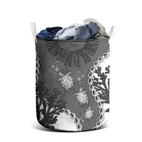 Black Coral Hawaii Laundry Basket Ekaha Ku Moana Honu Sea Turtle