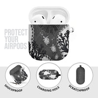 Black Coral Hawaii AirPods Case Ekaha Ku Moana Honu Sea Turtle